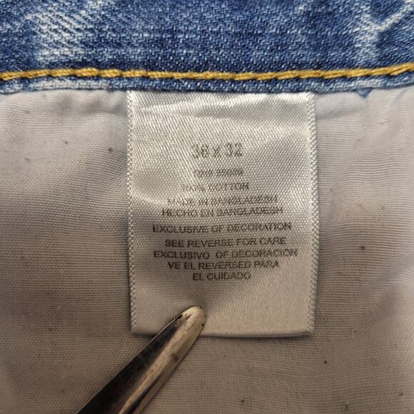 Architect Mens Jeans 36x32 Light Blue Straight Leg Relaxed Fit Classic Cotton - Picture 7 of 8